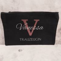 Kosmetiktasche für die Trauzeugin VANESSA in schwarz - Abverkauf Bild 3