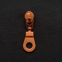 Zipper Circle-Intense Colors, breit, orange / Schieber für Reißverschlüsse mit Spiralraupe Bild 1