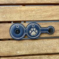 Hundemarkenhülle dunkelblau-beige Bild 1