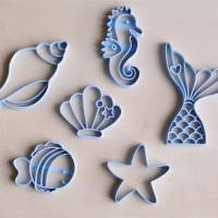 Meerjungfrau Keksausstecher | Cookie Cutters | Ausstechform | Keksform | Plätzchenform | Plätzchenausstecher Bild 1