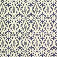 Italienisches Papier Carta Varese - Dekor  B40 - "Lilienornament blue" Bild 1