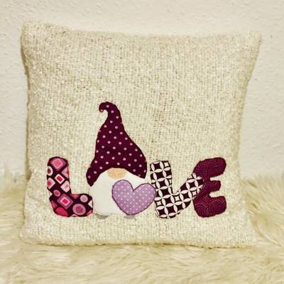 Stickdatei Doodle Wichtel in Love mit Herz  Set 907