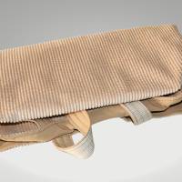 Cord Tasche/ Cord Beutel/ beige Tasche /  Tragetasche aus Cord / stylischer Cord shopper für Damen und Herren/  Tote bag Bild 4