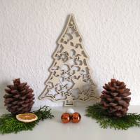 Weihnachtsbaum mit Sternmuster aus Holz Bild 9