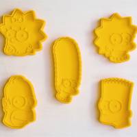 Simpsons Keksausstecher | Ausstecher | Cookie Cutters | Ausstechform | Keksform | Plätzchenform | Plätzchenausstecher Bild 1