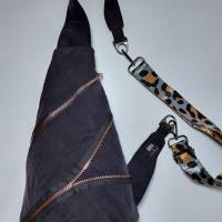 Crossbody Bag Rucksack Handtasche aus Jeans Bild 4
