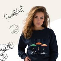 Damen Sweatshirt Damen Pulllover mit Print ,,Schietwetter'' Bild 1