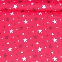 Jersey  Stoff  Sterne  Pink Bild 1