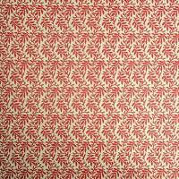 Italienisches Papier Carta Varese - Dekor R29 - "Blätterranke rot" Bild 2