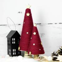Deko Tannenbaum aus Wolle in zwei Größen ~ Weihnachtsdeko | Weihnachten Bild 2