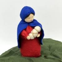 Maria - Jesuskind - klein - Jahreszeitentisch - Krippenfiguren  - Winter - Weihnachten Bild 3