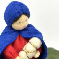 Maria - Jesuskind - klein - Jahreszeitentisch - Krippenfiguren  - Winter - Weihnachten Bild 4