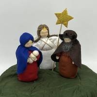 Maria - Jesuskind - klein - Jahreszeitentisch - Krippenfiguren  - Winter - Weihnachten Bild 7