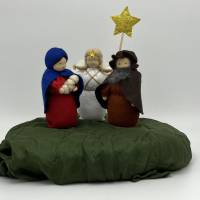 Maria - Jesuskind - klein - Jahreszeitentisch - Krippenfiguren  - Winter - Weihnachten Bild 8