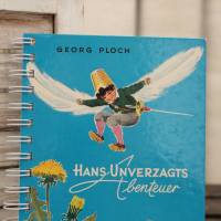 Notizbuch "Hans Unverzagts Abenteuer" Retrobuch aus dem original Kinderbuch von 1972 Weihnachtsgeschenk Mann Bild 2