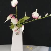 SCHRÄGE  Vase, selbststehend, für kleine Blumen sowie Trockenblumen Bild 2