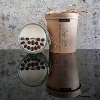 Handgegossene Duftkerze Sojawachskerzen mit Holzdocht und Trockenblumen - Geschenkbox - 10 Düfte - 150g - Vegan Bild 10