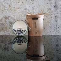 Handgegossene Duftkerze Sojawachskerzen mit Holzdocht und Trockenblumen - Geschenkbox - 10 Düfte - 150g - Vegan Bild 7
