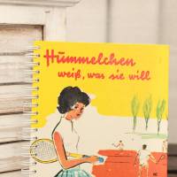Notizbuch "Hummelchen weiß, was sie will" aus altem Kinderbuch von 1967 WEihnachtsgeschenk Bild 2