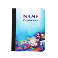 Meerjungfrau Zeugnismappe personalisiert | Zeugnismappe | Zeugnismappe mit Namen | Urkundenmappe Bild 1