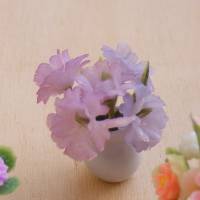 Miniaturen Puppenhaus Porzellanvase mit Blumen Bild 3