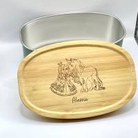 Lunchbox, Brotdose, Lunchbag für Mädchen „Pferdeprinzessin“ Bild 5