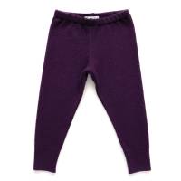 Leggings 100% Kaschmir 86/92 violett Upcycling Kaschmirhose für Kinder Longie Strickhose Bild 1