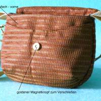kleine Taschen zum Umhängen/  Stofftasche // mini Tasche // canvas Tasche // clutch Tasche // tasche gold // Handtasche Bild 9
