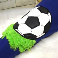 Schultüte aus Stoff Fußball mit Name Zuckertüte blau Bild 3