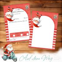 Wunschliste & Brief an den Weihnachtsmann. Weihnachtspost | Kindergarten Basteln Bild 3