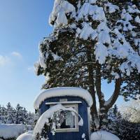 Alter Bauwagen, Winter-Foto, digitaler Download zur Weiterverarbeitung Bild 1
