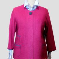 Damen Walk Tunika in Himbeere Farbe leicht Violett Bild 2
