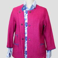 Damen Walk Tunika in Himbeere Farbe leicht Violett Bild 5