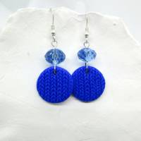 kleine blaue Ohrringe, blaue Ohrhänger, kleine Ohrringe, blaue Ohrringe, Handgemacht, Geschenk für Freundin Bild 1