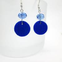 kleine blaue Ohrringe, blaue Ohrhänger, kleine Ohrringe, blaue Ohrringe, Handgemacht, Geschenk für Freundin Bild 3