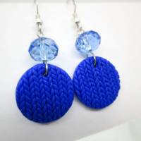 kleine blaue Ohrringe, blaue Ohrhänger, kleine Ohrringe, blaue Ohrringe, Handgemacht, Geschenk für Freundin Bild 5