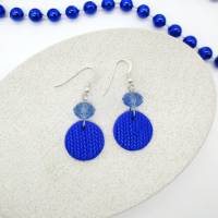 kleine blaue Ohrringe, blaue Ohrhänger, kleine Ohrringe, blaue Ohrringe, Handgemacht, Geschenk für Freundin Bild 8
