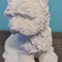 3D Yorkshire Terrier in weiß / schwarz - Pastelltöne möglich Bild 1