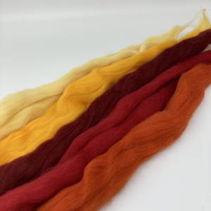 Wollmixtüte vom Bergschaf rot/orange/gelb, Bild 3