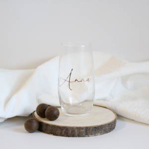 Personalisiertes Wasserglas | Glas mit Namen | Geschenkidee | Geschenk Geburtstag | personalisiertes Sektglas | Personal Bild 1