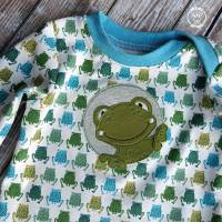 Babyset Gr. 62 frecher Frosch Hose und Shirt Bild 3
