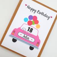Geldgeschenk 18.Geburtstag Mädchen, Geschenkschachtel Geschenkbox, 17.Geburtstag, 20.Geburtstag, Geldgeschenk Auto Bild 3