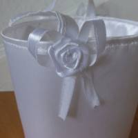 Satinkörbchen für Blumenkinder zum Rosenblätterstreuen Hochzeit Bild 3
