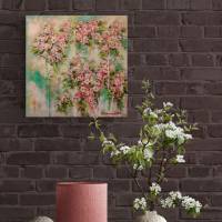 FRÜHLINGSWIND - florales, abstraktes Gemälde auf Leinwand von Christiane Schwarz Bild 3