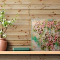 FRÜHLINGSWIND - florales, abstraktes Gemälde auf Leinwand von Christiane Schwarz Bild 4