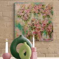 FRÜHLINGSWIND - florales, abstraktes Gemälde auf Leinwand von Christiane Schwarz Bild 5