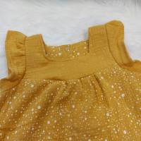 Bluse oder Kleid aus Musselin, Punkte, verschiedene Farben möglich, Gr. 74-128 Bild 3