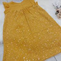Bluse oder Kleid aus Musselin, Punkte, verschiedene Farben möglich, Gr. 74-128 Bild 5