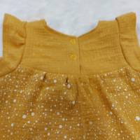Bluse oder Kleid aus Musselin, Punkte, verschiedene Farben möglich, Gr. 74-128 Bild 6