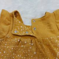 Bluse oder Kleid aus Musselin, Punkte, verschiedene Farben möglich, Gr. 74-128 Bild 7